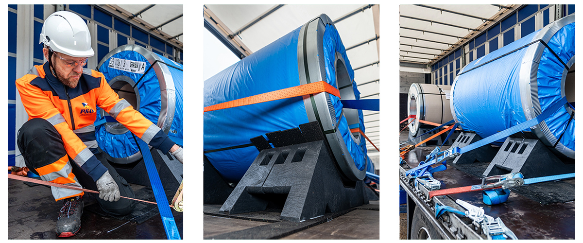 KLP Coil Transport Cradle – bildkollage