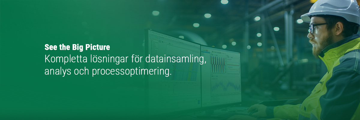 Kompletta lösningar för datainsamling, analys och processoptimering